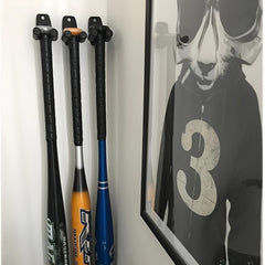 Wall Mounted Vertical Baseball Bat Rack Softball Bat Display Rack