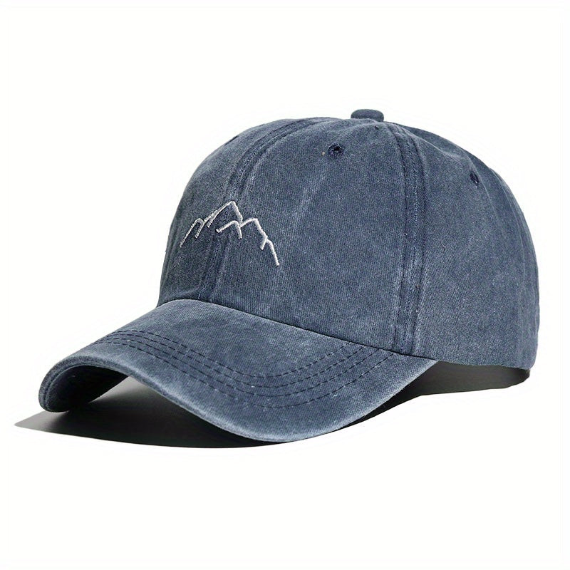 Mountain Embroidery Baseball Cap Vintage Sun Hat Outdoor Snapback Hip Hop Cap