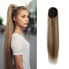 Long Straight Ponytail Extensions Clip In Hair Extensions Natural Look
