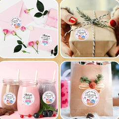 Ice Cream Thank You Stickers 500pcs - Birthday Party Themed Labels