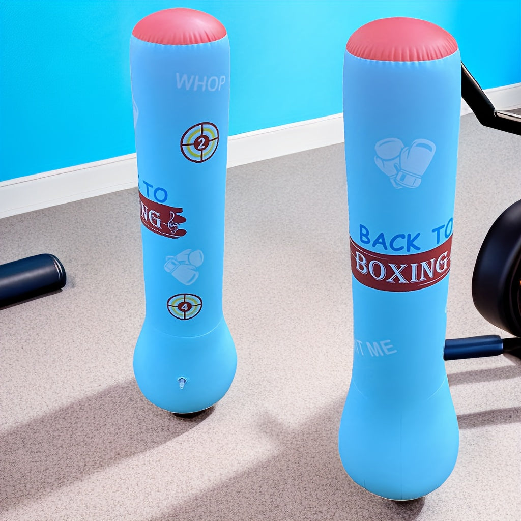 Inflatable Boxing Bag PVC Tumbler Trainer Fitness Sandbag
