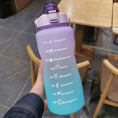 Gradient Sports Water Cup 2000ml Portable Leakproof Bottle With Time Marker