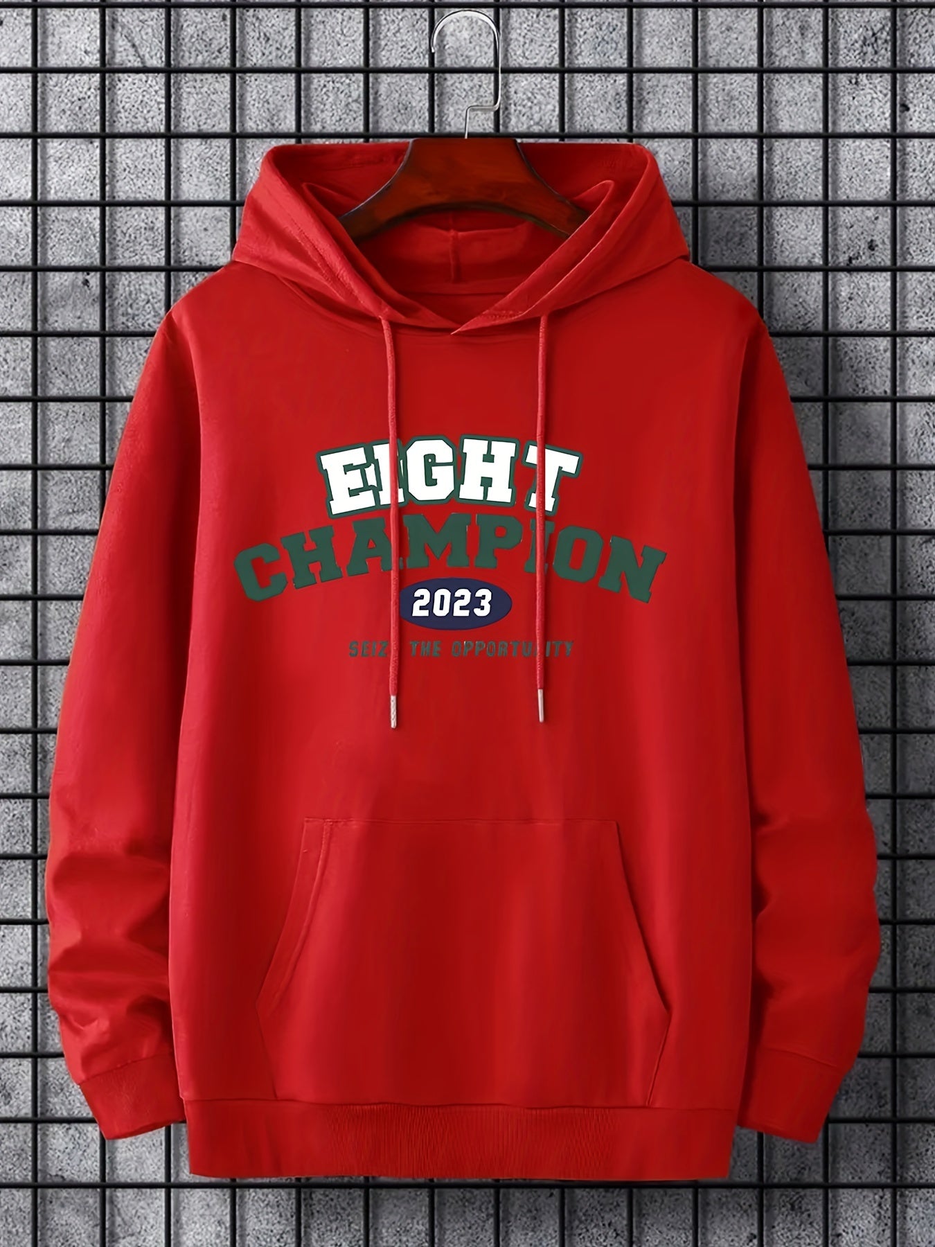 Men's Print Hoodie Casual Breathable Hooded Sweatshirt