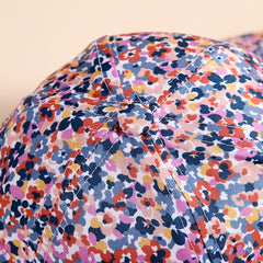 Girls Baseball Cap Floral Sun Protection Sunshade Hat for Outdoor Activities