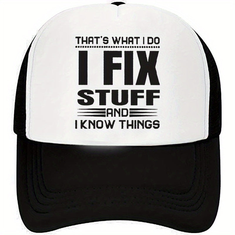 Men's Washed Sunshade Baseball Cap Adjustable Mesh Cap