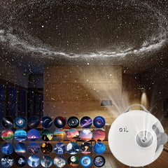 1 LED Star Projector Night Light Galaxy Starry Sky Lamp USB Rechargeable