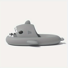 Women's Shark House Slippers Open Toe Solid Anti Slip Home Slides