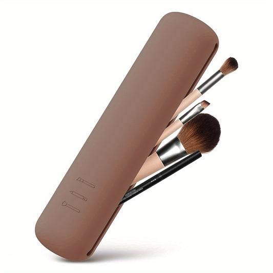 Silicone Makeup Brush Travel Case Portable Cosmetic Bag