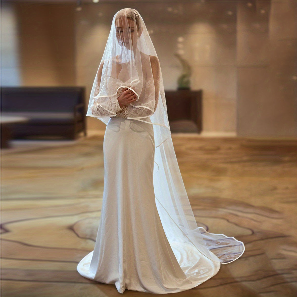 Bride Long Veil Wedding Decal Wedding Accessories