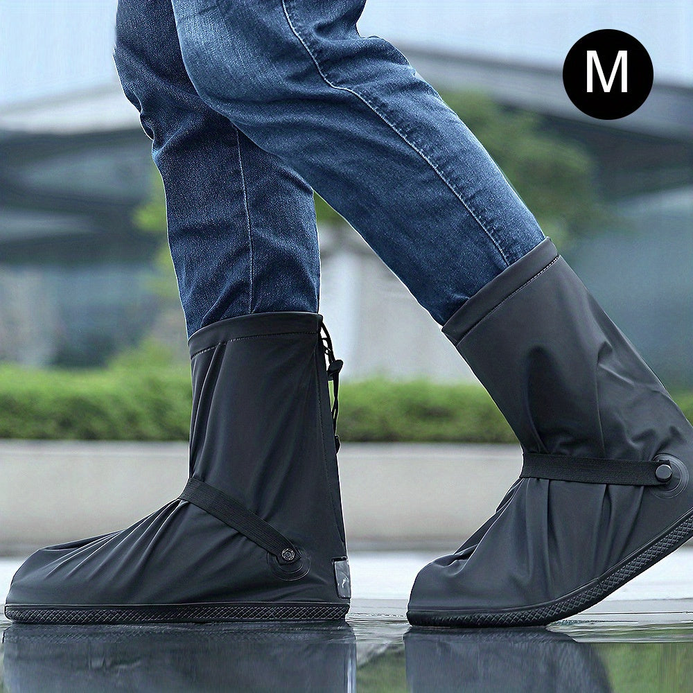 Waterproof Shoe Covers with Non Slip Straps - Rain and Mud Protection