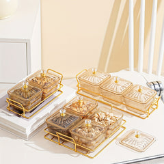 Golden Amber Candy Box for Special Occasions