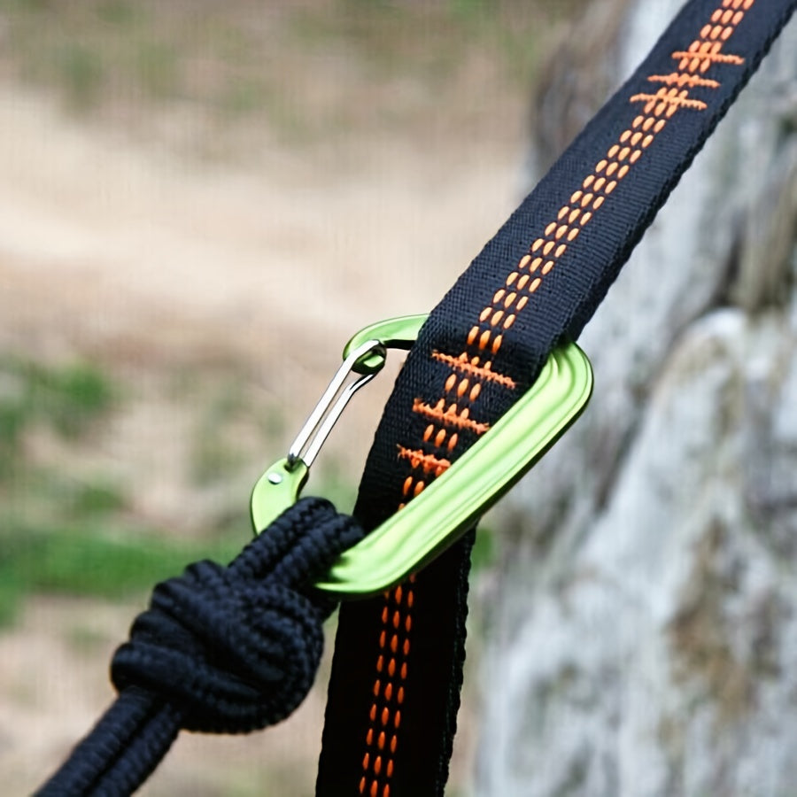 2Pcs Hammock Straps With 5 Ring High Load Bearing Barbed