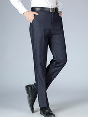 Men's Formal Solid Dress Trousers For Business Wedding Party