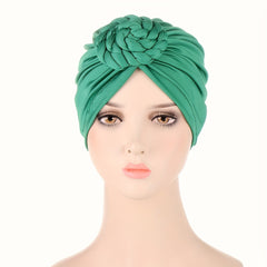 Braided Knot Turban Cap Beanies Ramadan Headwrap Lightweight Head Scarf