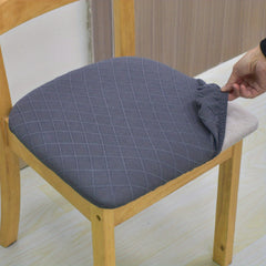 Stretch Jacquard Chair Seat Cover Dustproof Dining Room Chair Cushion Sofa Cover