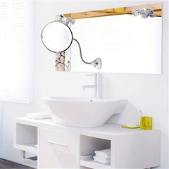 LED Flexible Makeup Mirror 10x Magnifying Mirror With Light