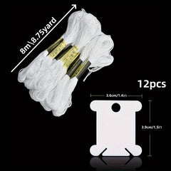 24pcs Halloween Friendship Bracelets Floss & Threads with Bobbins