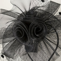 Women Flower Headband Head Piece Bridal Hat Wedding Derby Church Accessories