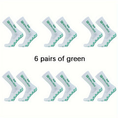 6 Pairs Non Slip Football Socks Soccer Socks