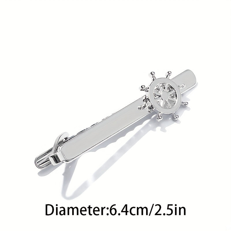Nautical Boat Rudder Tie Clip for Men
