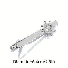 Nautical Boat Rudder Tie Clip for Men