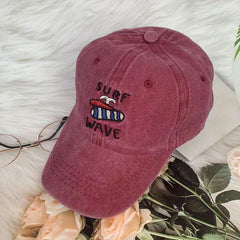 Unisex Adjustable Baseball Cap with Letter Embroidery