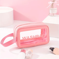 Translucent Waterproof Cosmetic Bag Travel Makeup Pouch