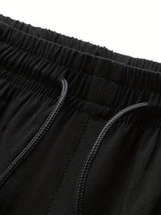 Men's Drawstring Cargo Shorts Elastic Waist Summer Outdoor