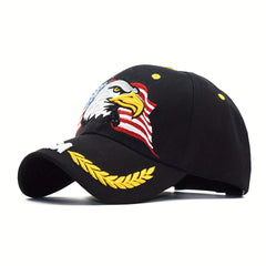 American Flag Embroidered Baseball Caps for Outdoor Activities