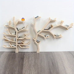 Dollhouse Book Shelf Tree w/ Colorful Books & Accessories for BJD Fans