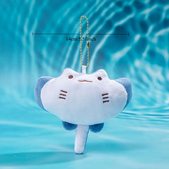 Ocean Devil Fish Plush Bag Pendant Doll Toy - Soft & Stuffed Animal Charm
