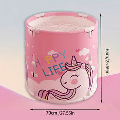 Foldable Bath Barrel for Baby and Adult, Home Use, Newborn to 3 Years Old
