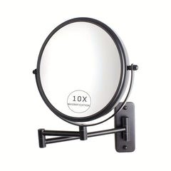 10X Magnification Wall Mounted Makeup Mirror 360 Swivel Extendable Arm