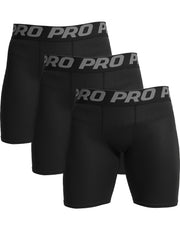 Men's Compression Shorts Quick Dry Elastic Waist Sports Boxers