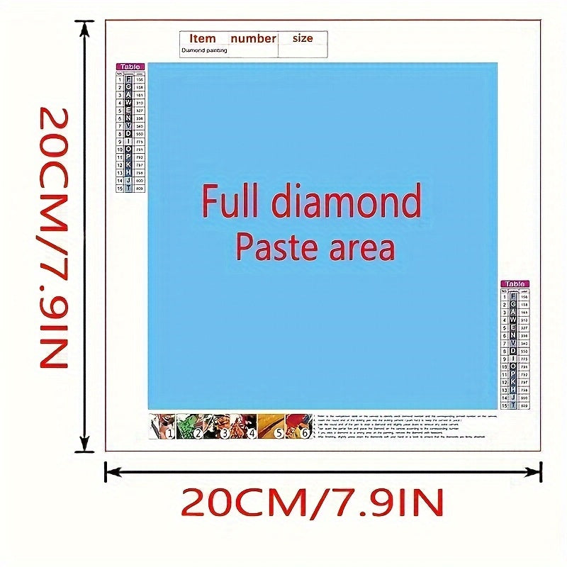 DIY 5D Diamond Painting Set - Cross Stitch Art Crafts Wall Decoration Gift