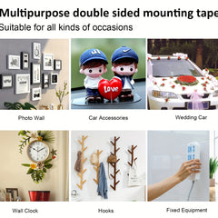BOMEI PACK Double Sided Adhesive Tape Waterproof Reusable Wall Stickers 20mm
