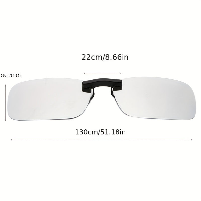 Men's Clip On Polarized Night Vision Driving Sunglasses