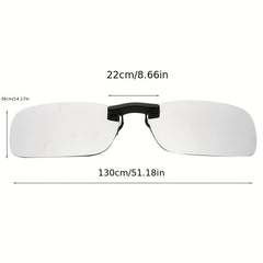 Men's Clip On Polarized Night Vision Driving Sunglasses