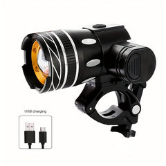 VASTFIRE USB Rechargeable LED Bike Light Set - Bright Headlight & Tail Light