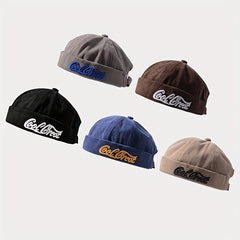Retro Sailor Hat Embroidered Hip hop Melon Skin Hat