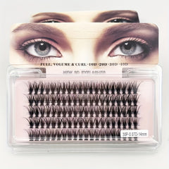 5 Rows False Eyelashes Single Cluster Pointed Base False Eyelashes