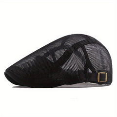 Breathable Mesh Newsboy Beret Men's Casual Hat Spring Summer Autumn