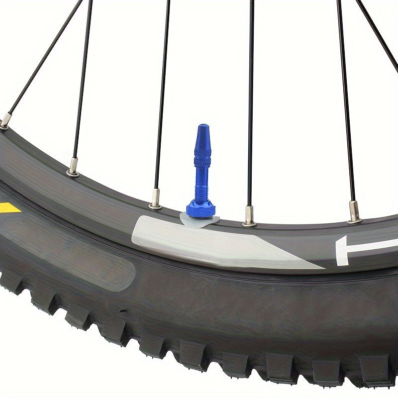 10pcs Bike French Valve Sticker Rubber Gasket Fixed Sticker