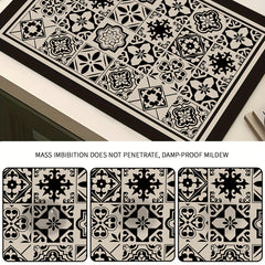 Colorful Printed Absorbent Dish Drying Pad