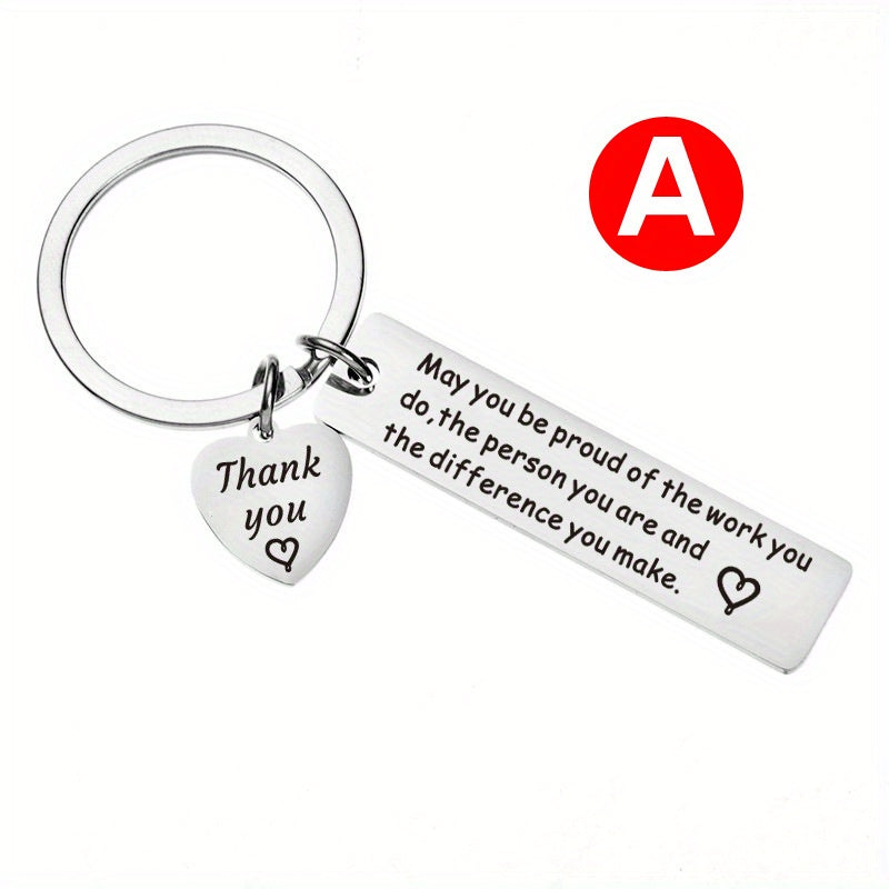 Stainless Steel Keychain Holiday Pendant