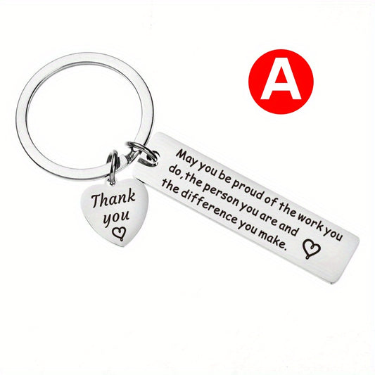 Stainless Steel Keychain Holiday Pendant