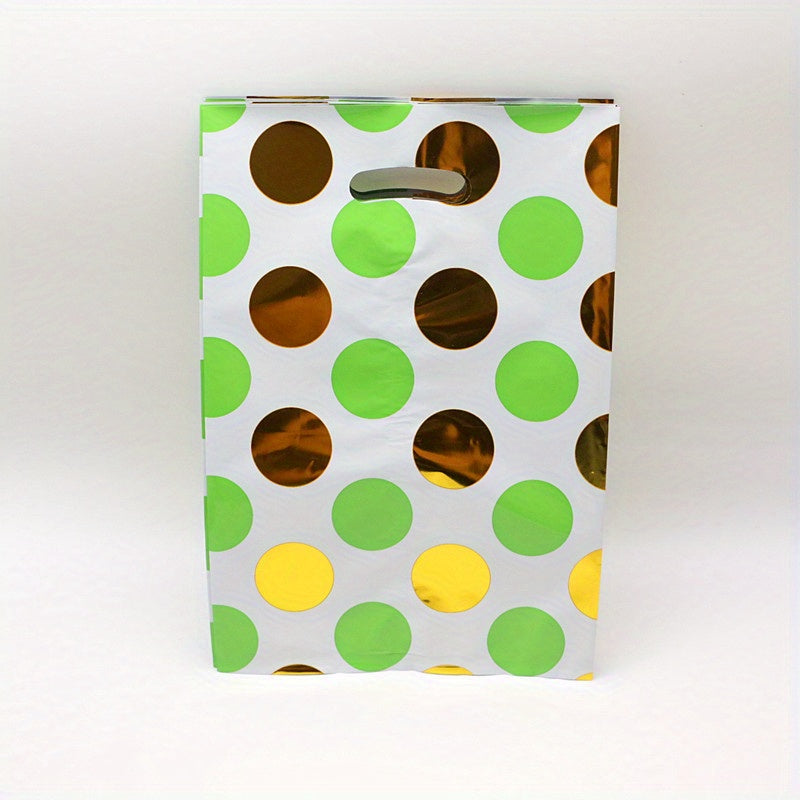 10pcs Golden Polka Dot Candy Bags Treat Party Favor Goodie Bags