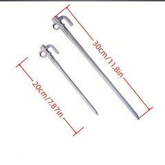2pcs Stainless Steel Ground Nails Tent Fixing Nails Outdoors