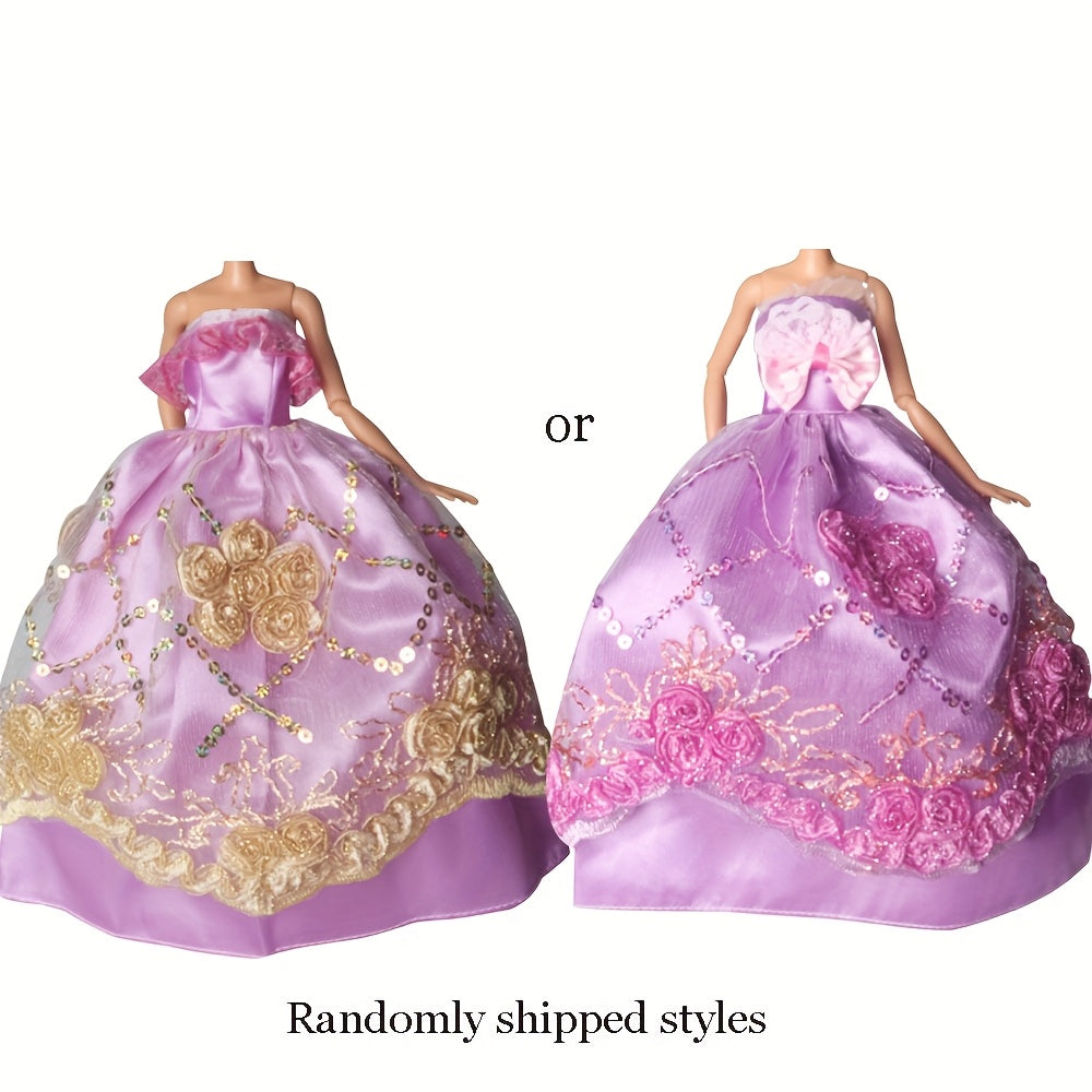 5pcs Doll Clothes Wedding Gowns Party Dresses for 29 Figures