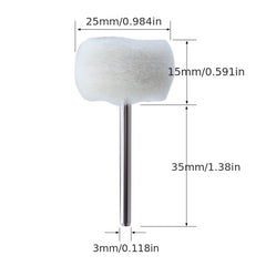 10pcs Wool Polishing Head Buffing Felt Rotary Tool Accessories